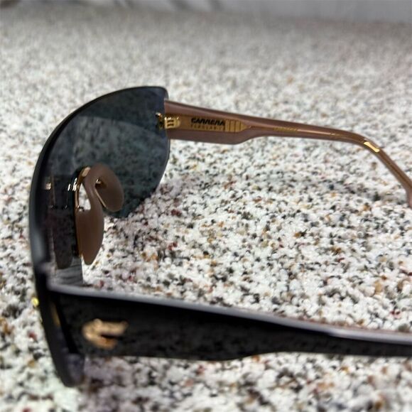 Carrera Oversized Shield Sunglasses Multicolor Frame Pink Mirrored Lens - Picture 6 of 9